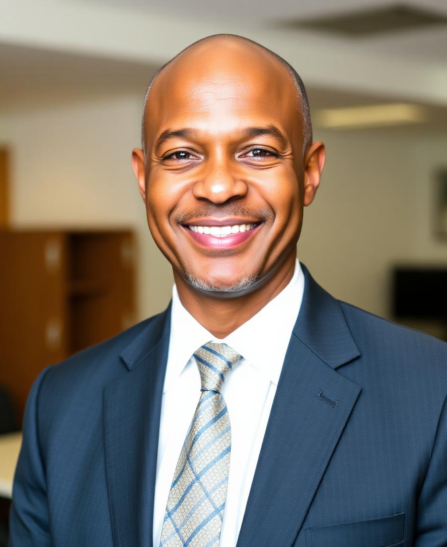 Mr S. M. Mthethwa, Principal of Dlangezwa High School
